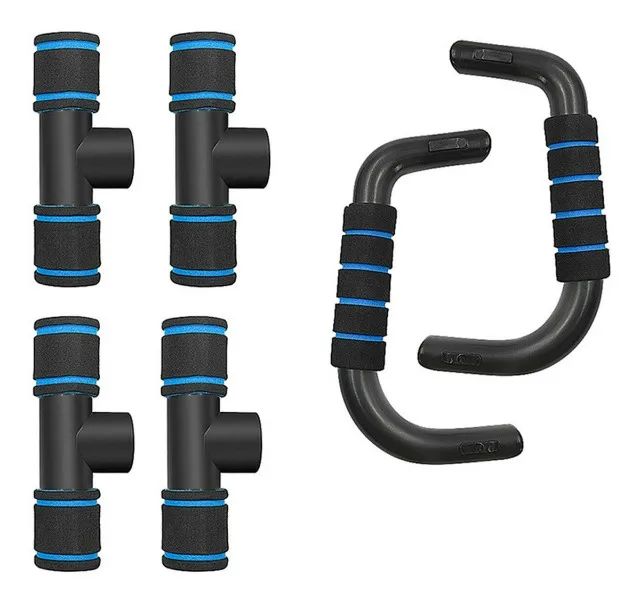 Kit Barra Flexão + Corda + Elástico Extensor Treino em Casa - Foto 5