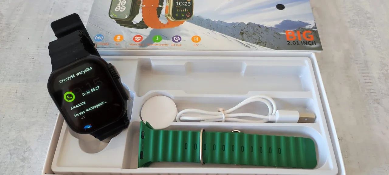 SMARTWATCH ULTRA COM PULSEIRA EXTRA BRINDE