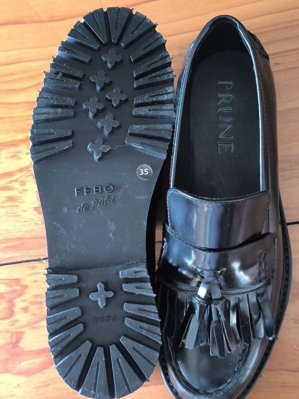 Sapato Mocassim Preto com Franja - Foto 6