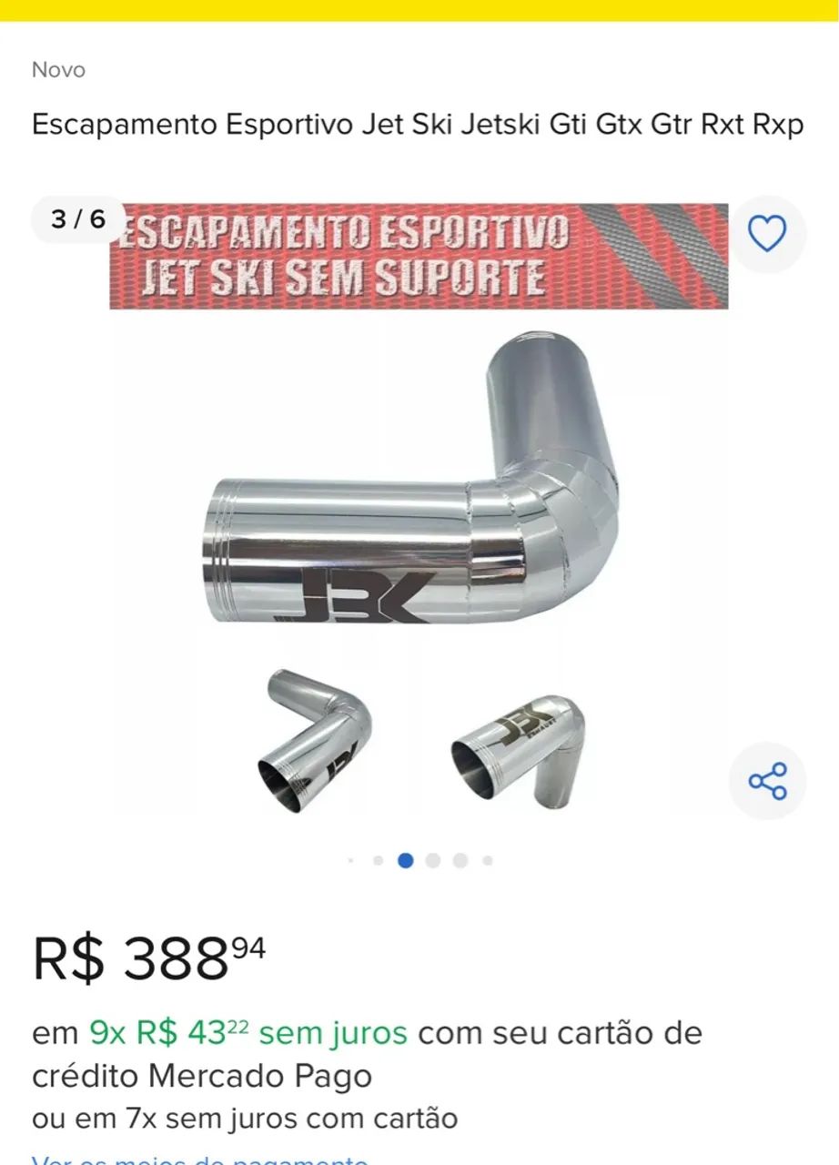 Escapamento esportivo jet ski - Foto 3