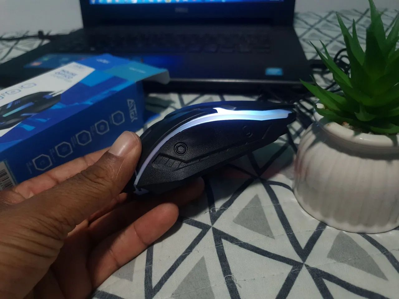 Mouse Gamer Óptico ATEK RGB - Foto 3