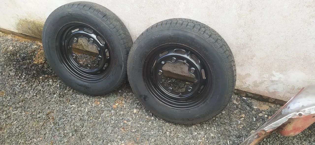 Rodas 15"  VW Fusca c/ pneus 