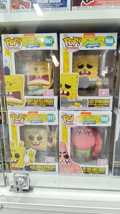 Bonecos Funko Pop! do Bob Esponja - Série Completa