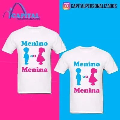 camisas chá revelação