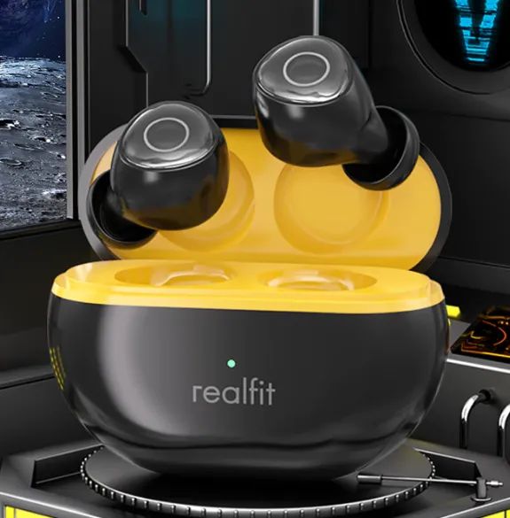 Fones de Ouvido Bluetooth Realfit F4 com Cancelamento De Ruído Ativo R$  65,00