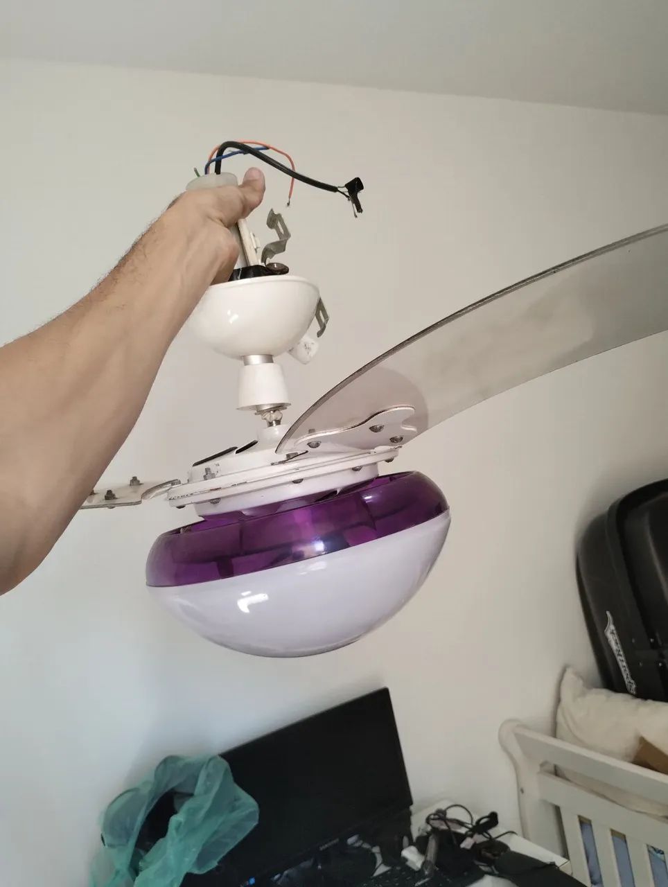 Ventilador de Teto com Lâmpadas -  Ótimo estado!