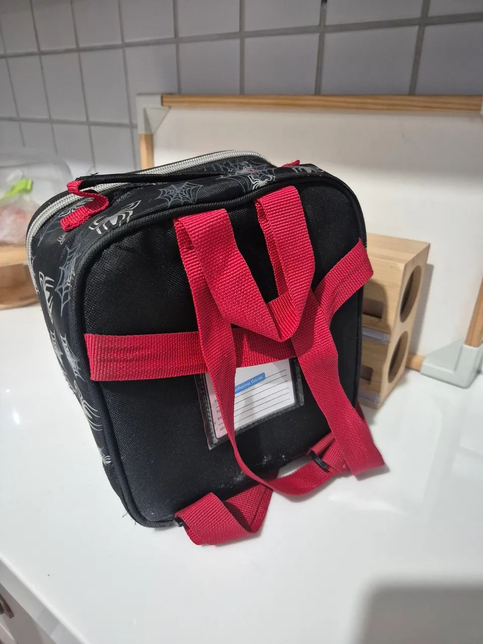 Mochila, estojo e mala do homem aranha  - Foto 5