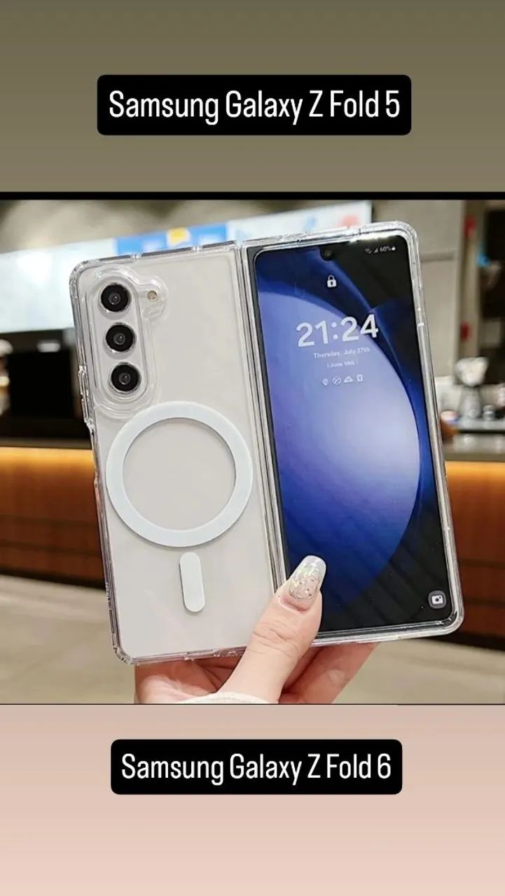 Capa Case Galaxy ZFold3 Zfold4 Z Fold 5 e Z Fold 6 Magsafe