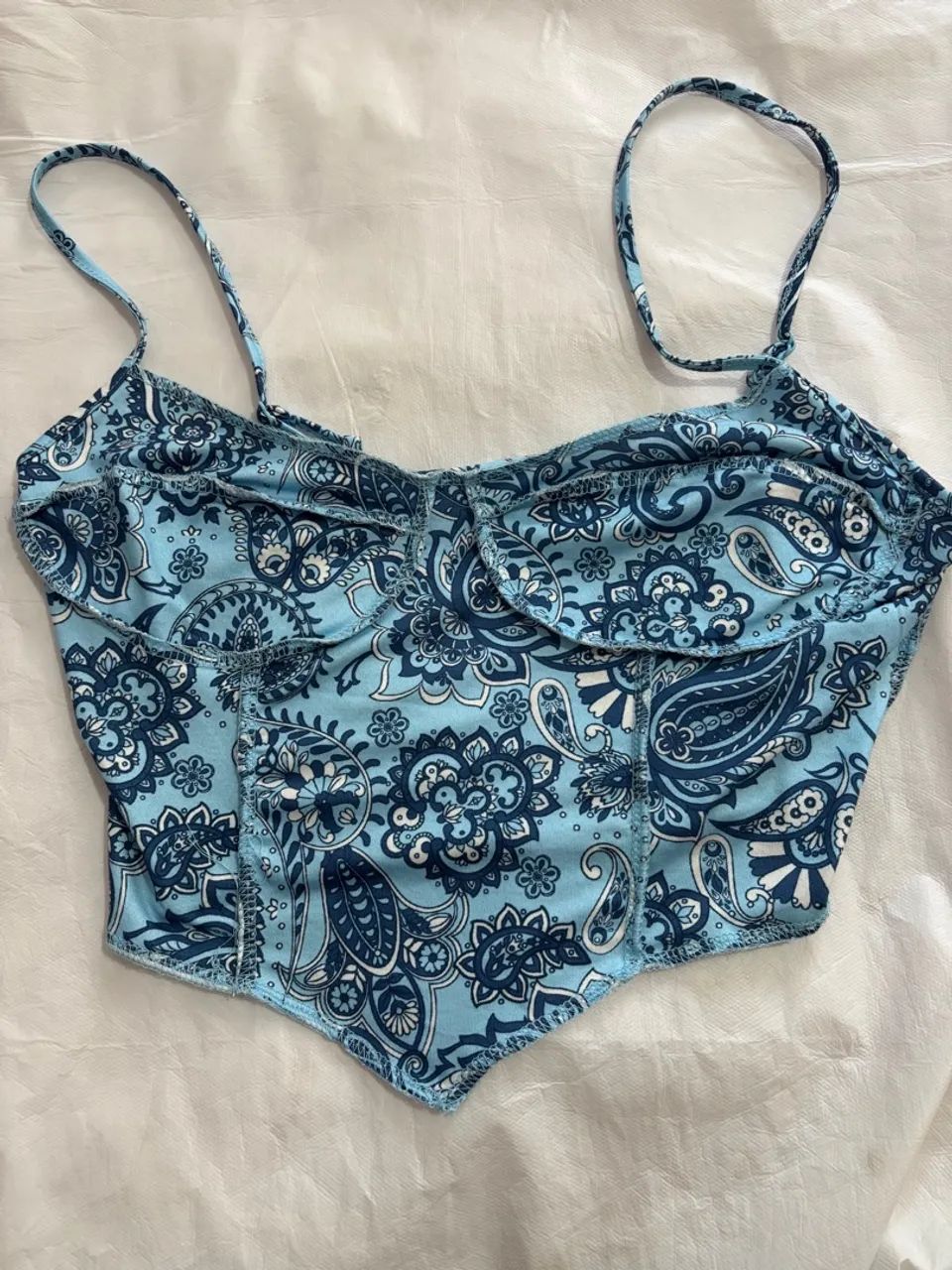 Cropped shein estampado 