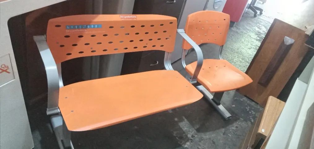 Cadeira sobre longarina para obeso. - Foto 3