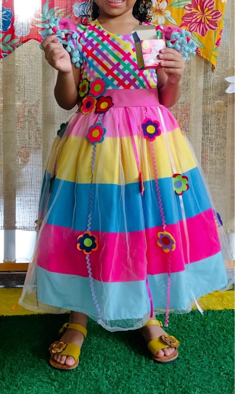 Vestido Infantil Festa Junina