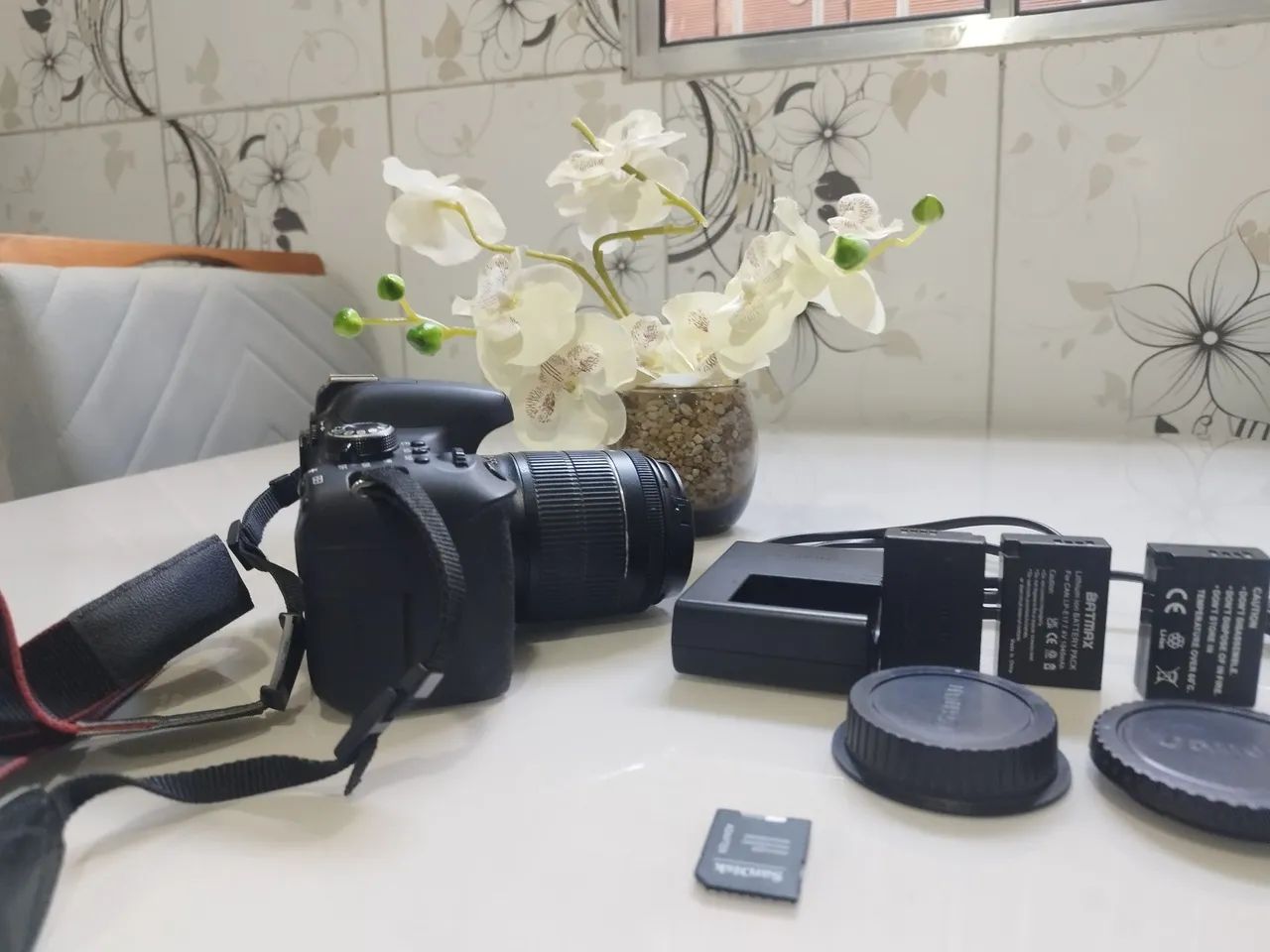 Câmera Canon T6i com acessórios - Foto 5