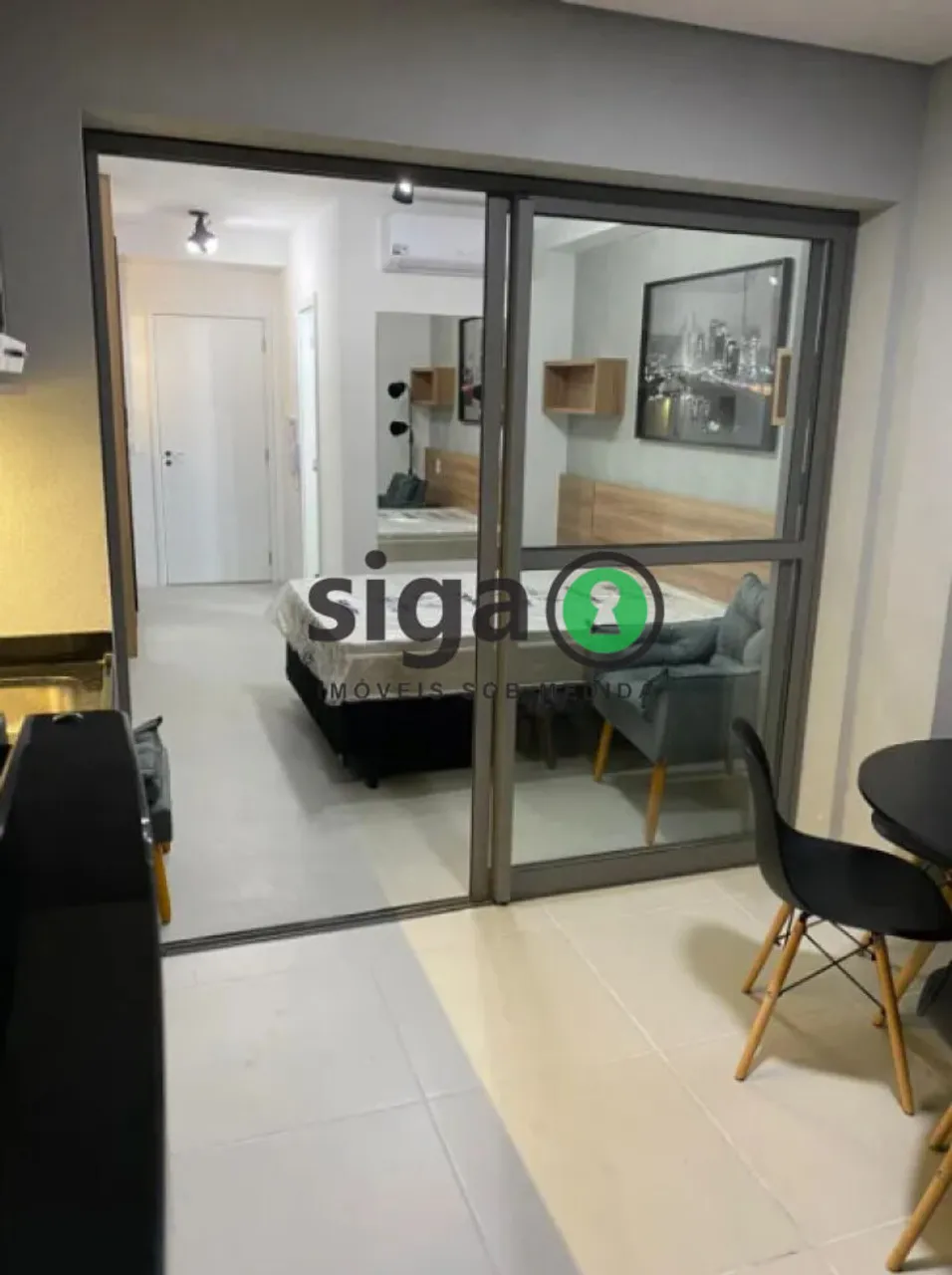 Studio para locação no Broklin- 32m², 1 quarto, 1 vaga