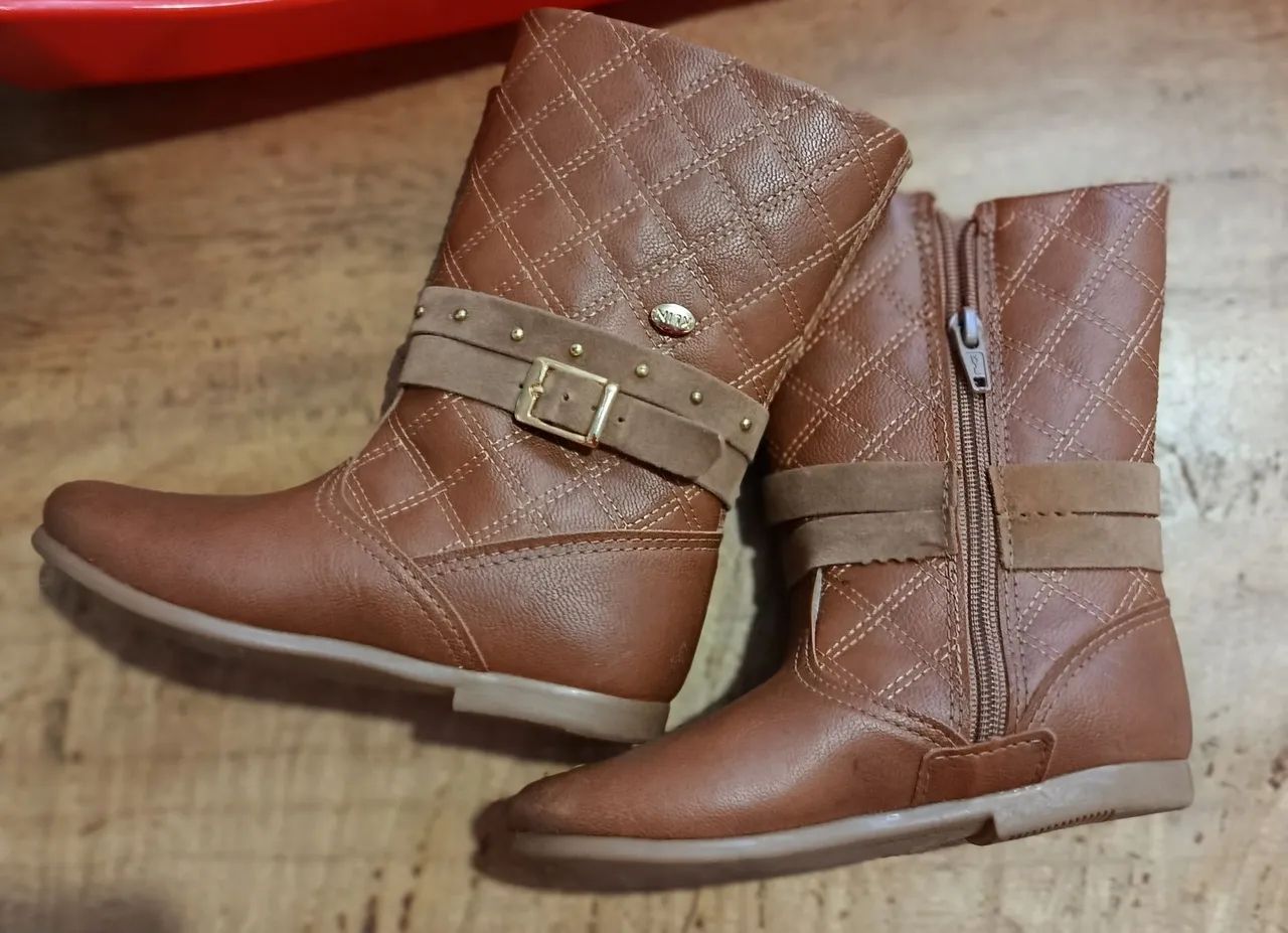 Botas Infantis Marrom - Tamanho 25 - Foto 3