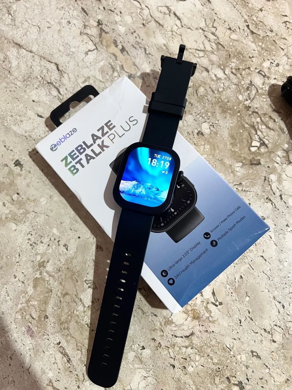 Chegou o Zeblaze Btalk Plus na cor preta ? um smartwatch completo para o dia a dia! - Foto 3