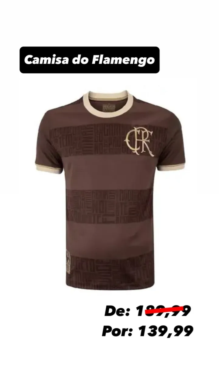 Camisa do Flamengo Marrom - Nova Coleção!