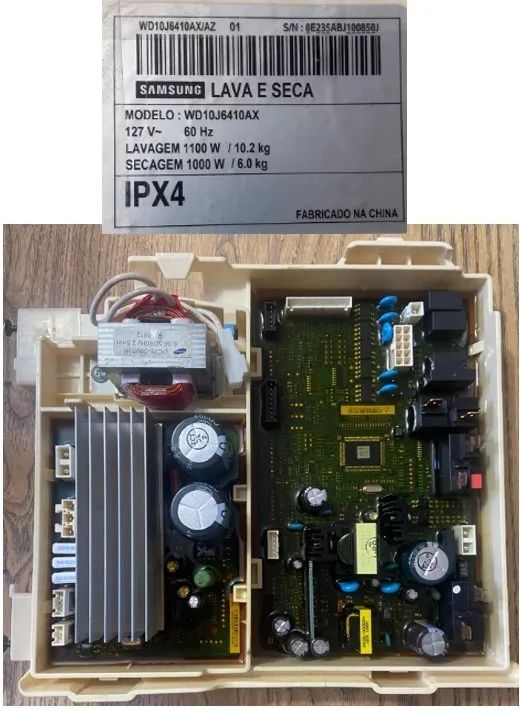 Placa Principal Lava Seca Samsung WD10J6410AX