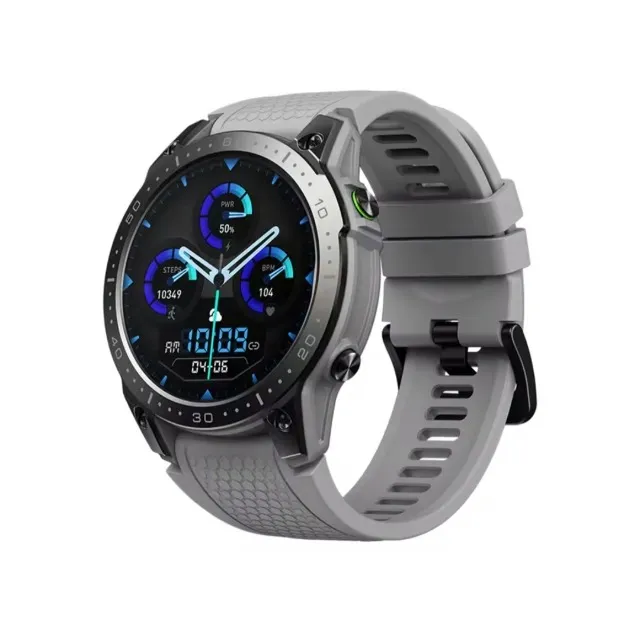 smartwatch zeblaze ares 3 pro - ultra hd amoled - cinza