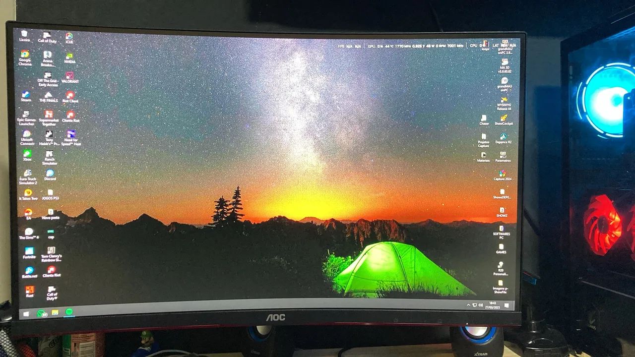 PC Gamer Completo Ryzen 7+RTX 3070+ monitor 240hz curvo+periféricos  - Foto 4