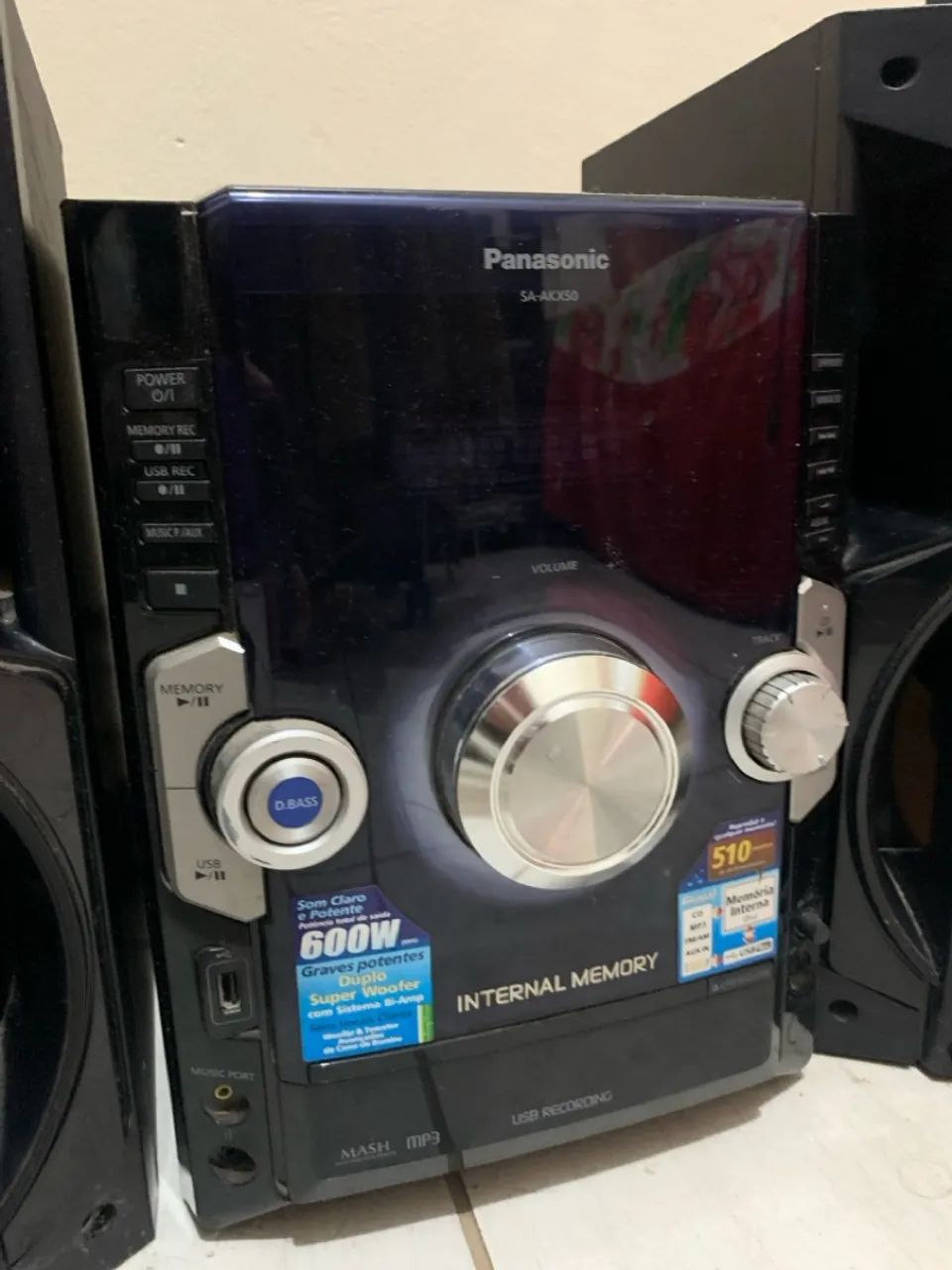 Mini System Panasonic SA-AKX50 - 600W RMS de Potência com Super Woofer e Memória Interna - Foto 2