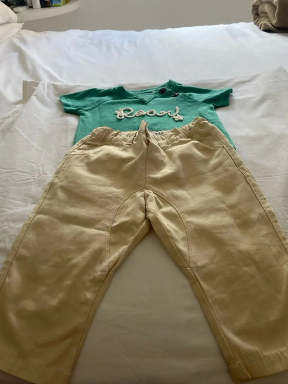 Conjunto de roupa para bebê - Camiseta e Calça - Foto 6