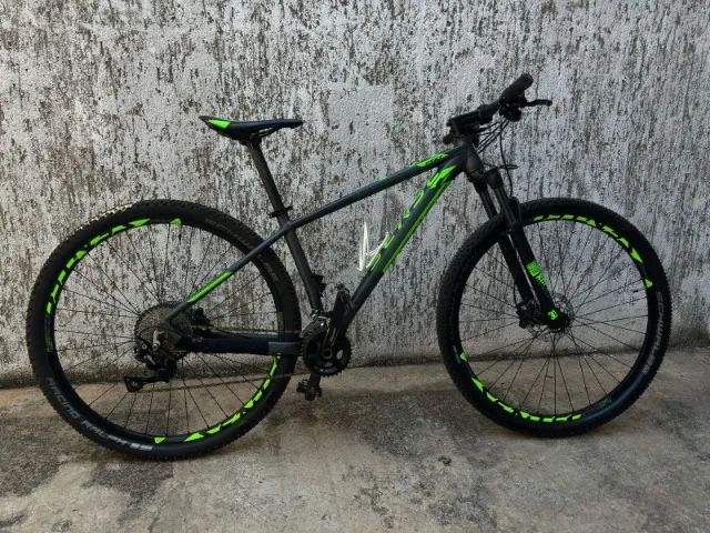 Bicicleta Sense Impact Pro, revisada, pouco usada e vários acessórios com NF
