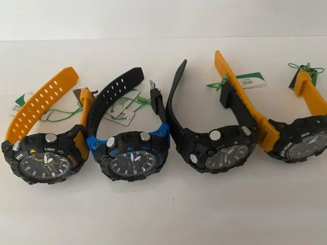 MAEL-Relógio de pulso impermeável Dual Time Display para homens, relógio esportivo 