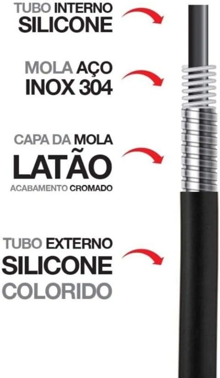 Torneira Gourmet Flexível Preta - Mesa ou Parede  - Foto 3