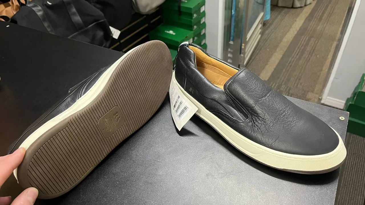 Tênis RSV Slip On Couro Preto - Foto 4