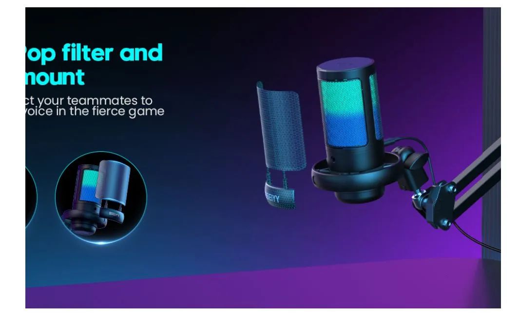 Microfone Profissional com Braço Ajustável - Foto 5