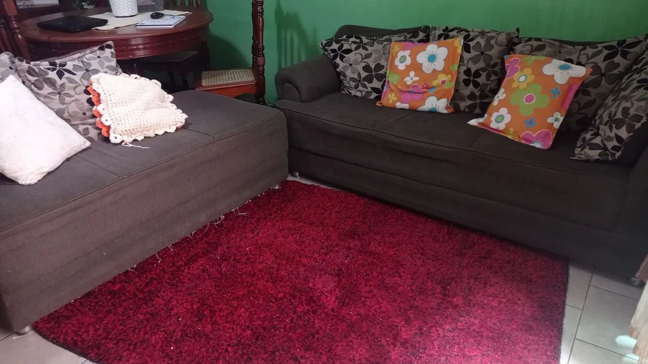 Conjunto de Sofá de Canto 2+3 Lugares e poltrona - Conforto e Estilo