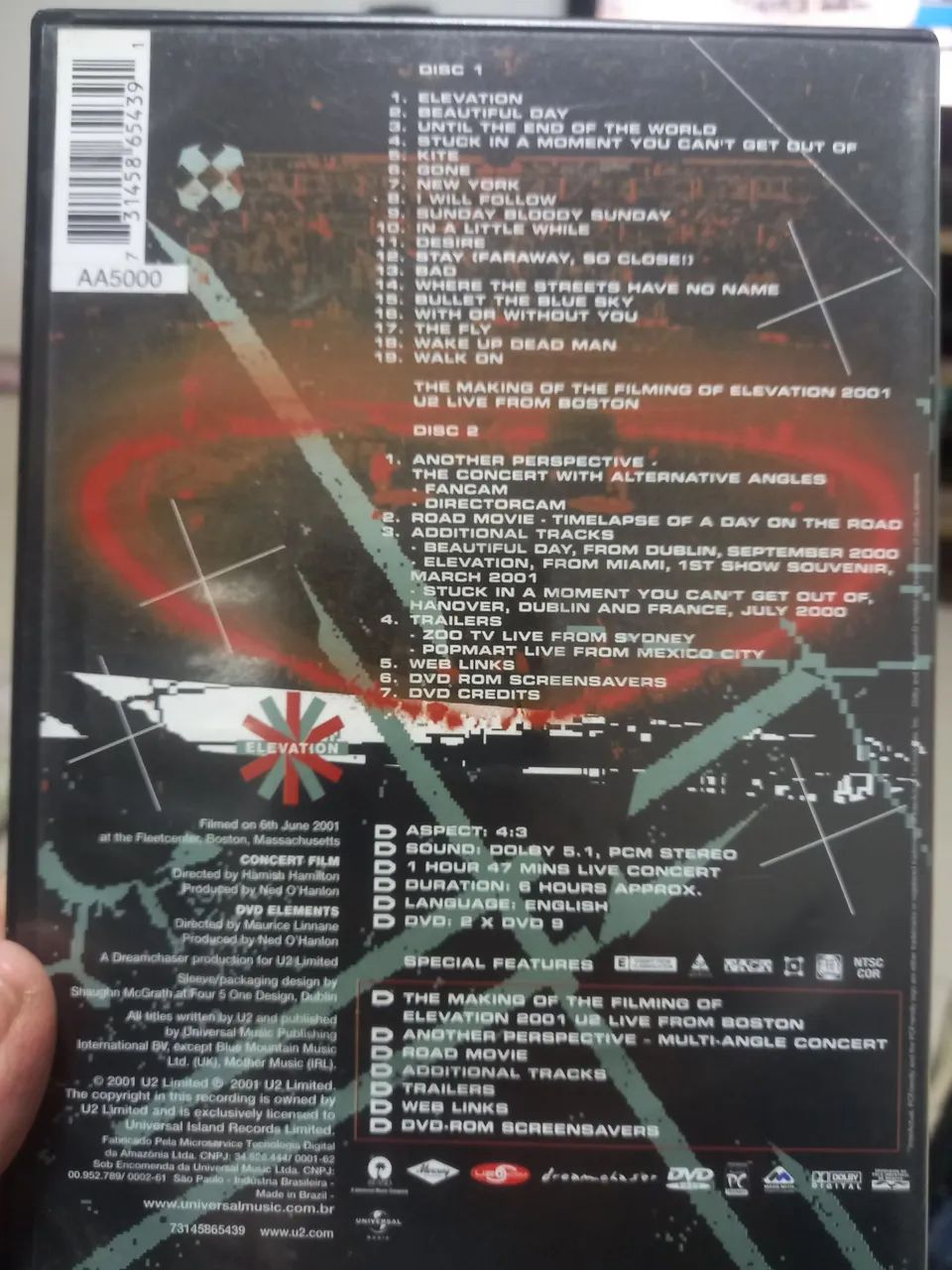 DVD U2 - Elevation 2001 - Live From Boston - Foto 2