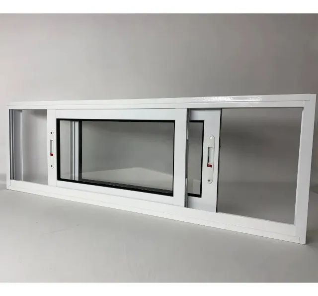 JANELA ALUMINIO 2 FOLHAS CORRER LINHA SUPREMA BRANCA