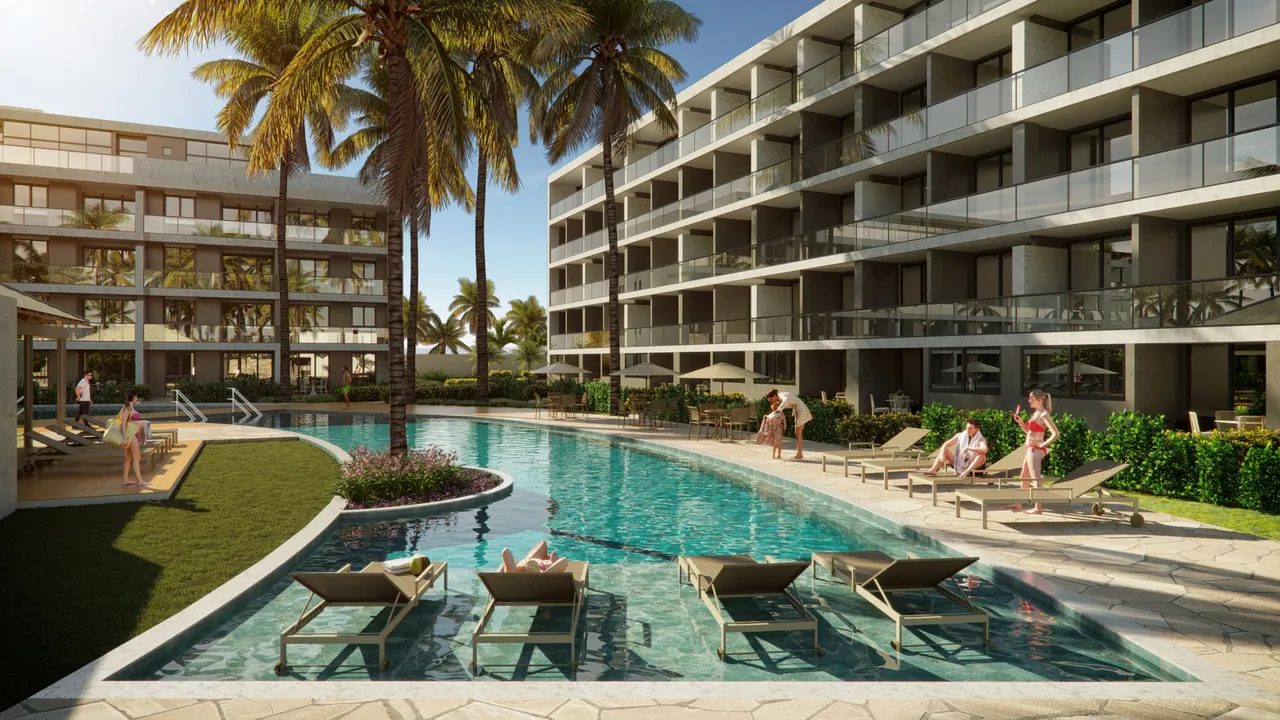 MARAGOGI - 2 QUARTOS, 1 SUÍTE, PÉ NA AREIA COM 69m²