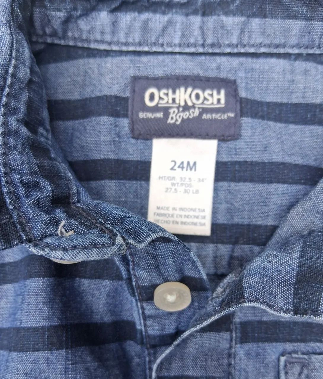 Body jeans para bebês Oshkosh  - Foto 3