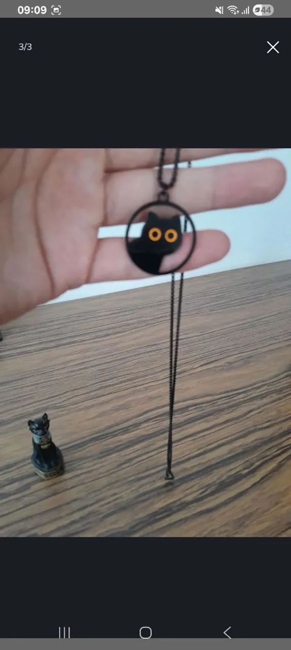 Colar e miniatura de gato - Foto 2