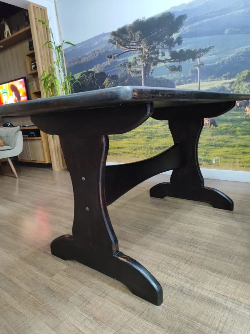Mesa de Madeira Maciça  1.50/80/80 - Foto 2