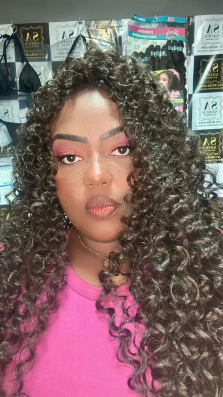 WIG CABELO FIBRA DE PROTEÍNA 80 cm  - Foto 2