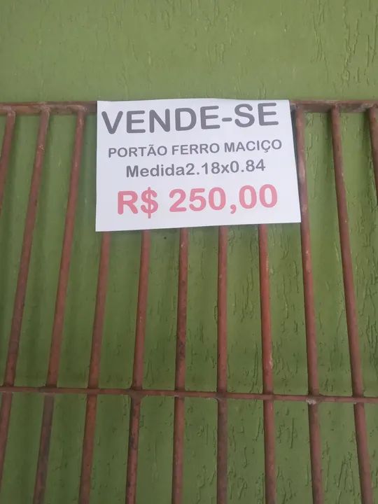 Portão de ferro maciço _ Usado em ótimo estado e Grade para janela - Foto 4