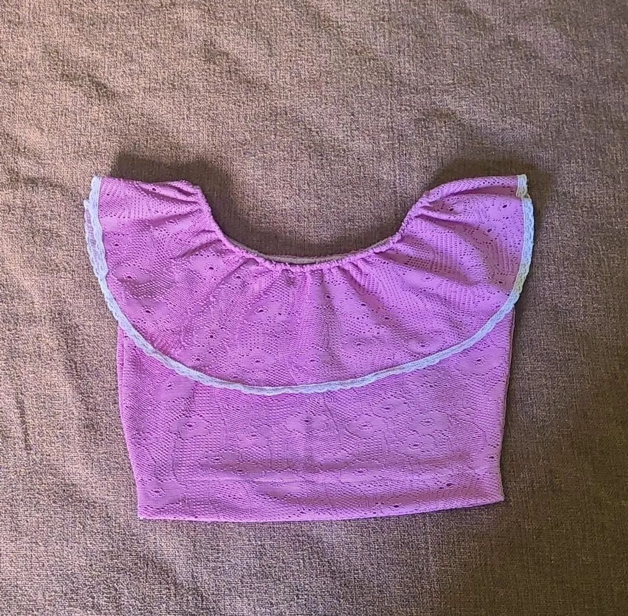 Blusa de renda infantil