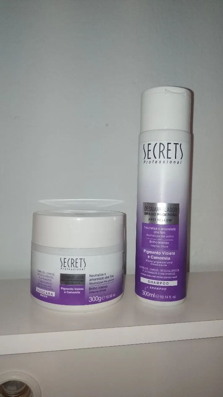 Shampoo e Máscara desamareladora