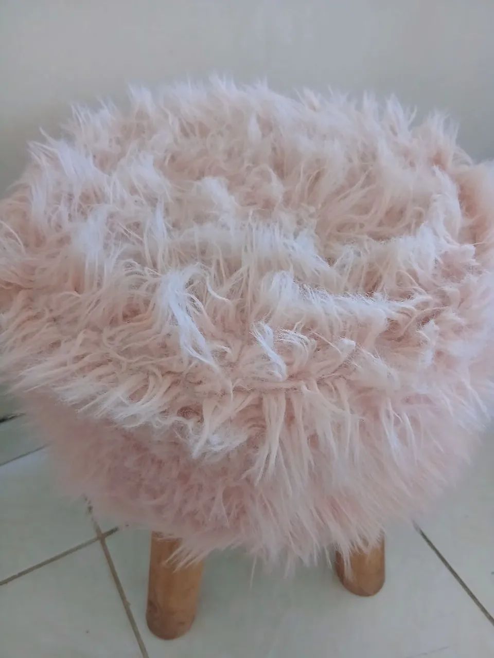 Puff Banqueta Rose Peluciado - Riachuelo | Charmoso e Delicado - Foto 2