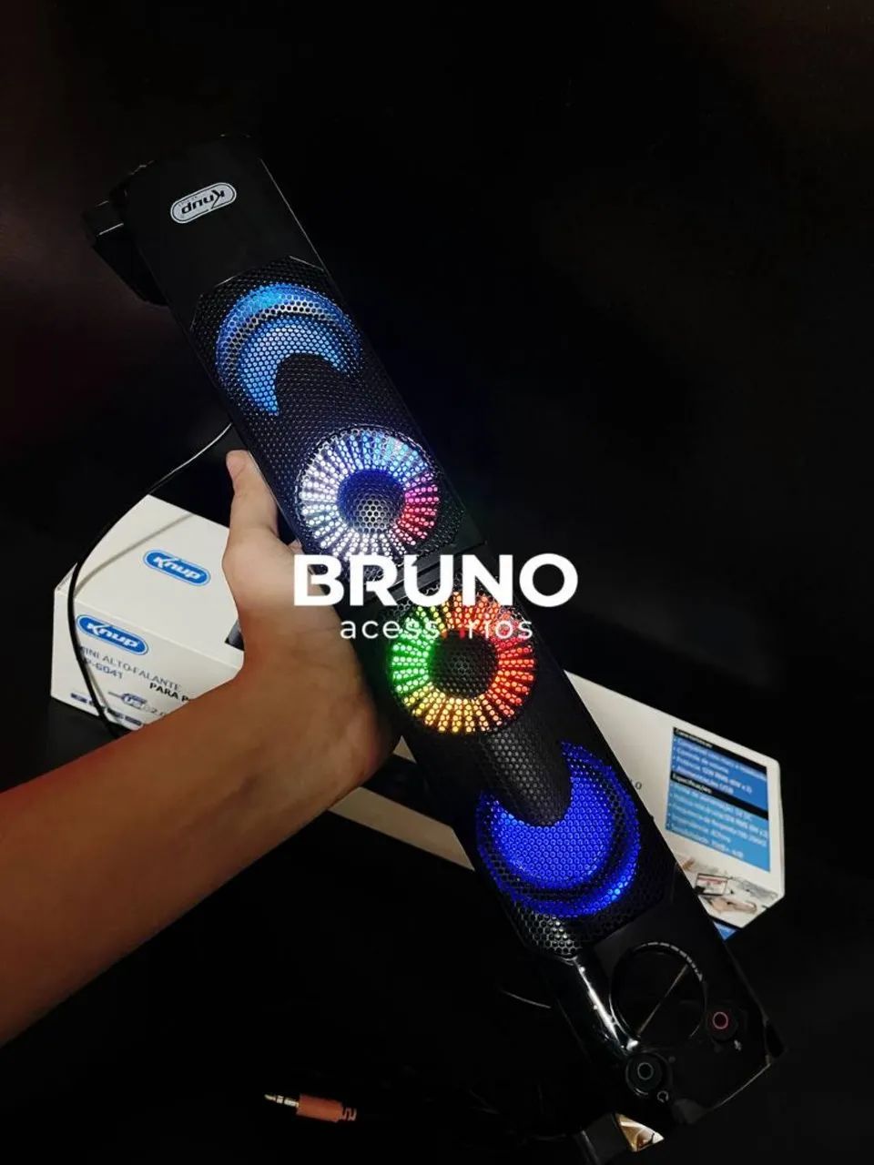 Caixa de som Pc Led RGB