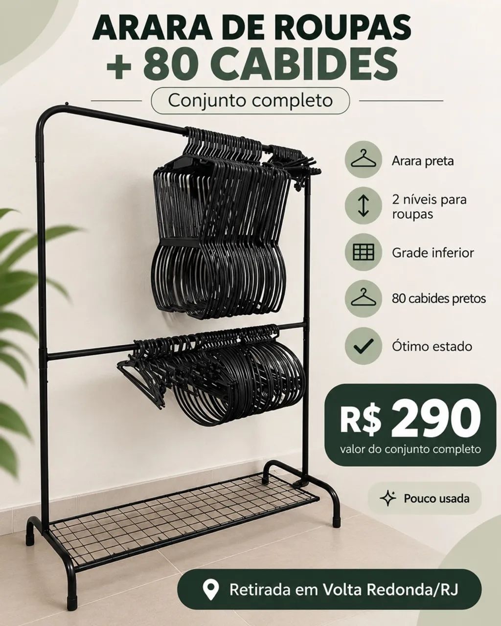 Arara + 50 cabides  - Foto 3