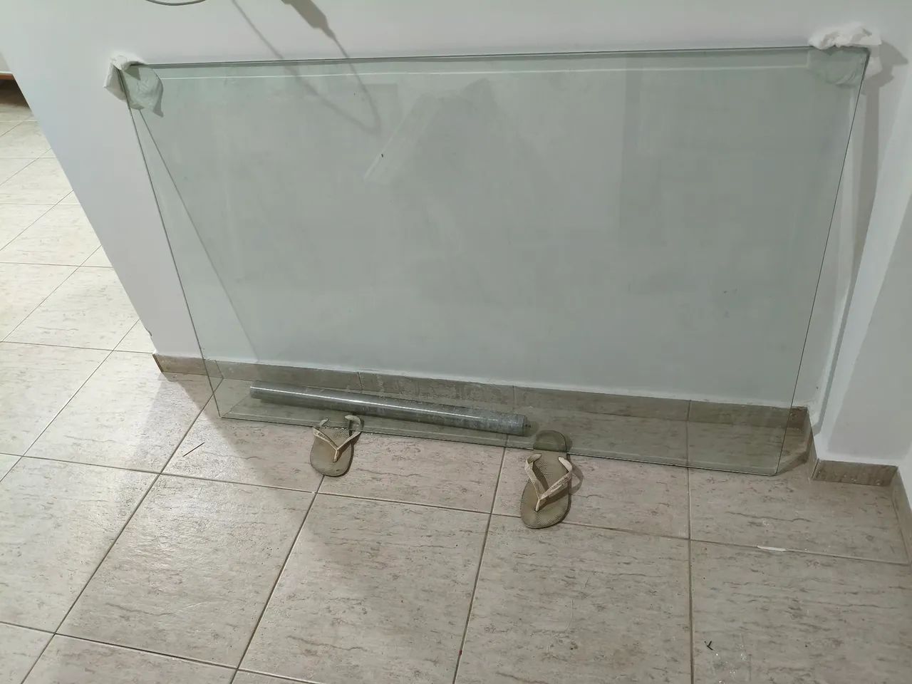 Mesa de vidro temperado com suporte para parede - Foto 3