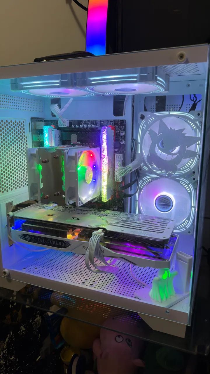 PC GAMER WHITE RX 7600 STEEL LEGEND 8GB - Foto 3
