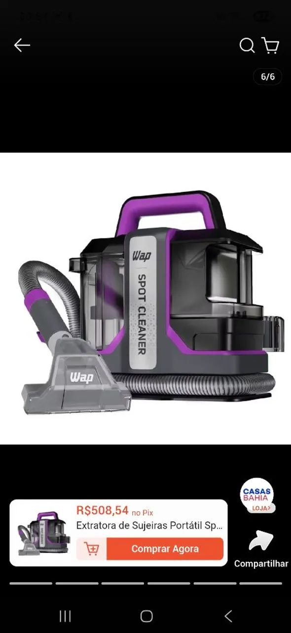 Extratora de Sujeiras Portátil Spot Cleaner