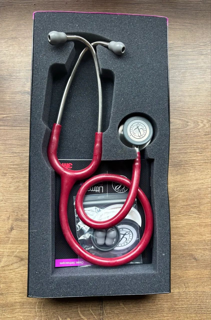 Estetoscópio Littmann Vinho Classic III - em estado de novo - Foto 6