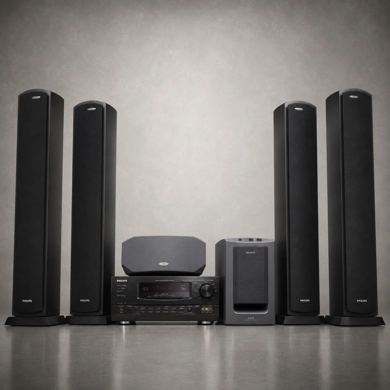  Kit Home theater Philips + Sony subwoofer 