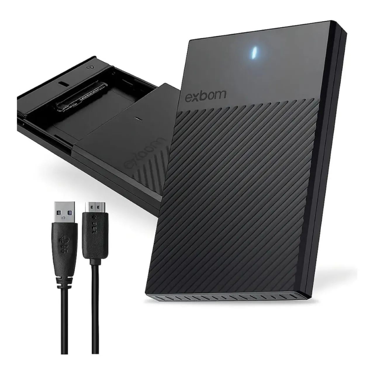 Case 3.0 Exbom USB para Sata e SSD